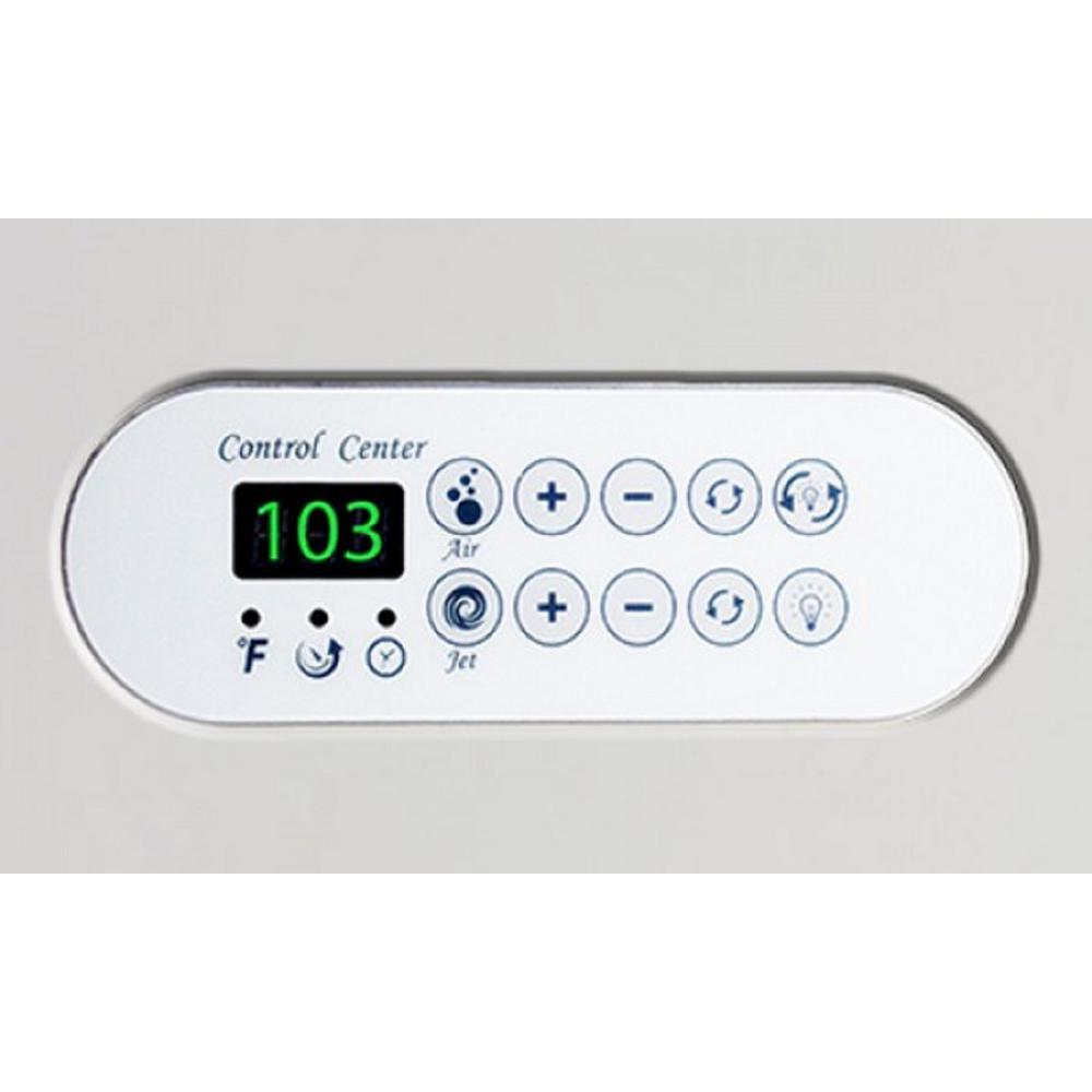 4.48 ft. Corner Drop-In Whirlpool and Air Bath Tub in White with Tranquility Package - Super Arbor