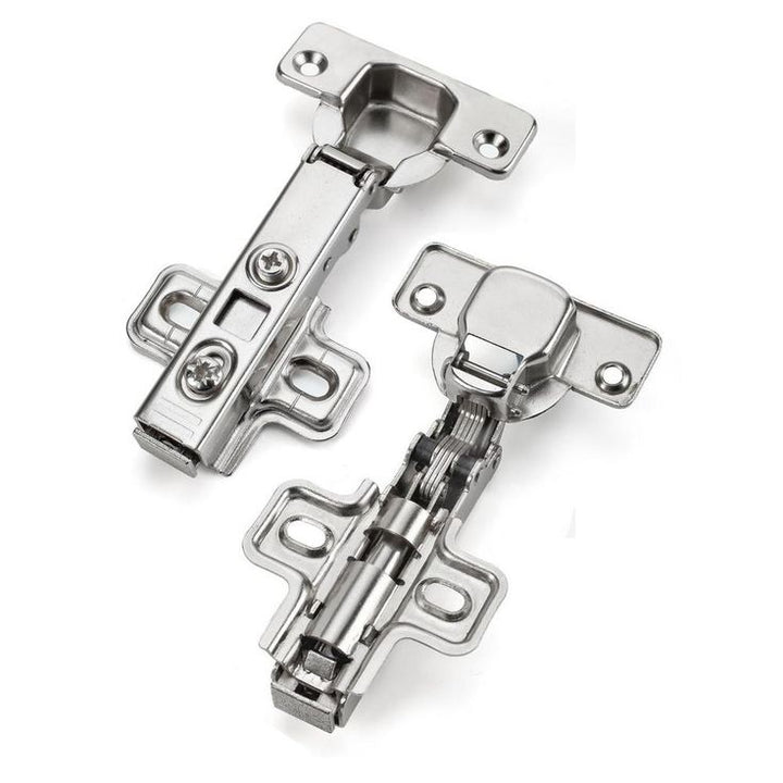 110-Degree Chrome Half Overlay Soft Close European Hinge (1-Pair)