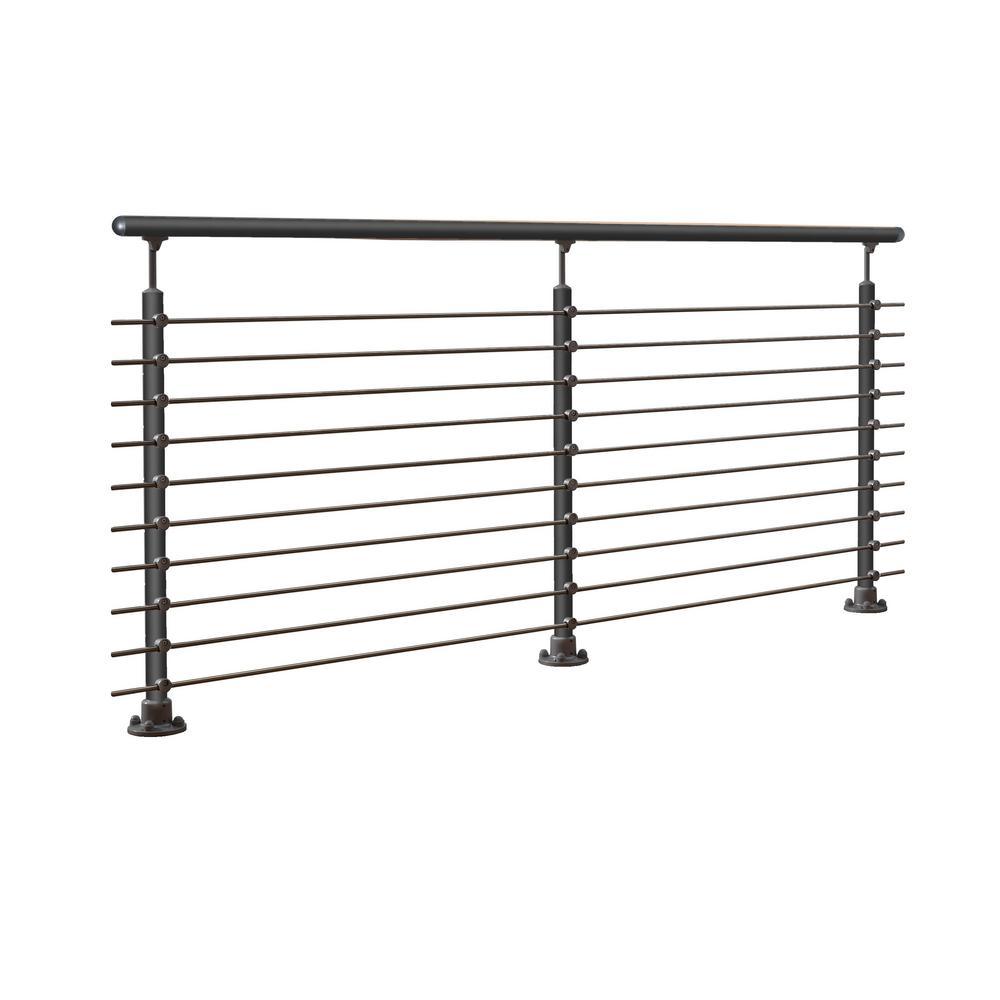 Prova PA4b 79 in. x 1-1/2 in. Anthracite Hand Rail - Super Arbor