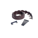 ProFlex 2 in. x 100 ft. Red Polyethylene Scalloped Woodgrain  No-Dig Edging Kit