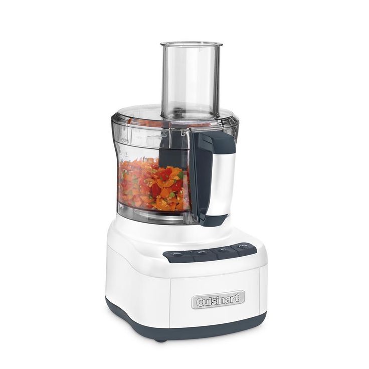 Elemental 8-Cup 3-Speed White Food Processor