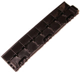 Greatmats StayLock Border Black 2.6 in. x 12 in. x 0.56 in. Gym Plastic Male Ramp