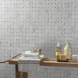 MSI Calacatta Cressa Basket Weave 12 in. x 12 in. x 10 mm Honed Marble Mesh-Mounted Mosaic Tile (10 sq. ft. / case)
