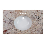 31 in. x 22 in. Stone Effects Vanity Top in Cascade with White Sink - Super Arbor