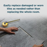 Shaw Go Getter 24-in x 24-in Brilliant Multi-level Loop Full Spread Adhesive Carpet Tile (79.99-sq ft)