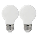 Feit Electric 60-Watt Equivalent G16.5 Medium Dimmable Filament ENERGY STAR White Glass LED Light Bulb, Daylight (2-Pack)