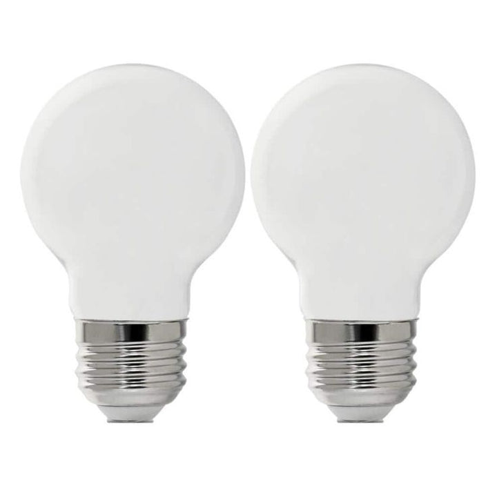 Feit Electric 60-Watt Equivalent G16.5 Medium Dimmable Filament ENERGY STAR White Glass LED Light Bulb, Daylight (2-Pack)