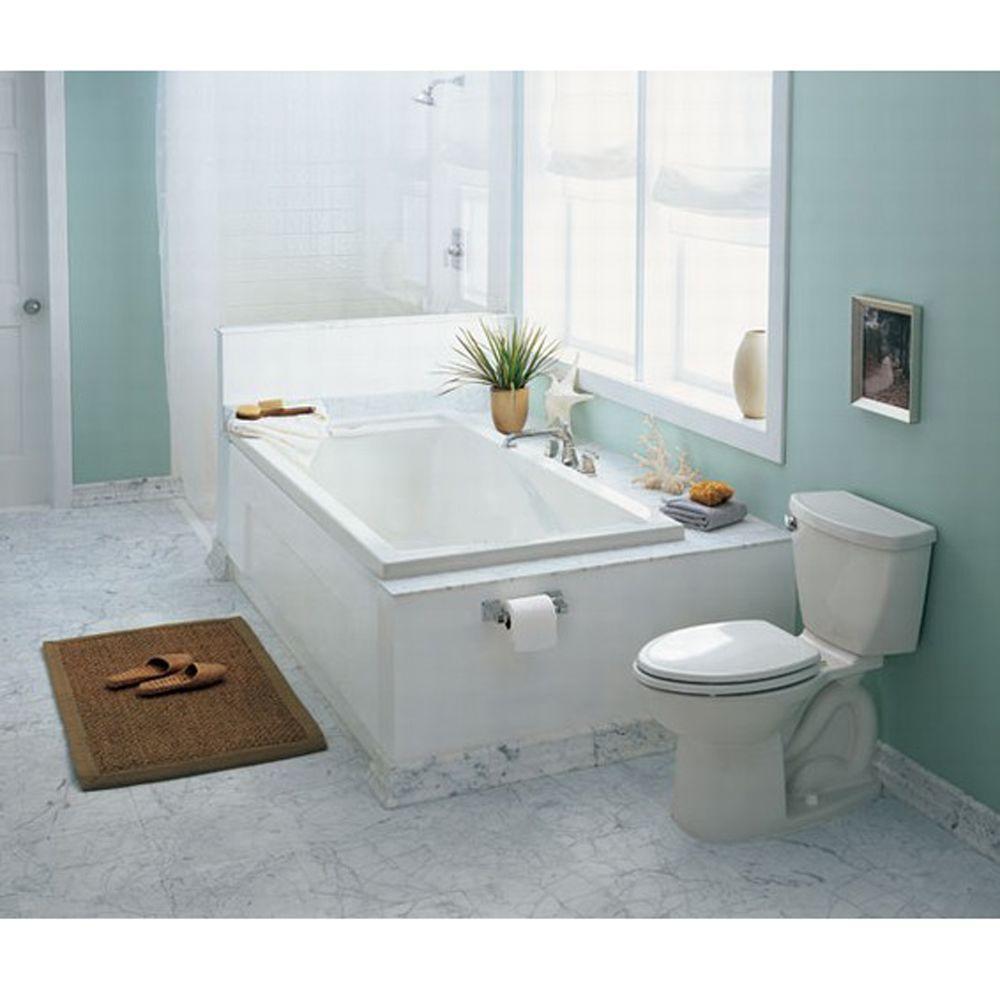 EverClean 6 ft. Reversible Deep Soak Drain Soaking Tub in White - Super Arbor