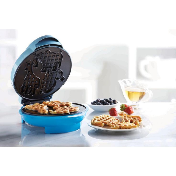 Blue Animal-Shapes Waffle Maker