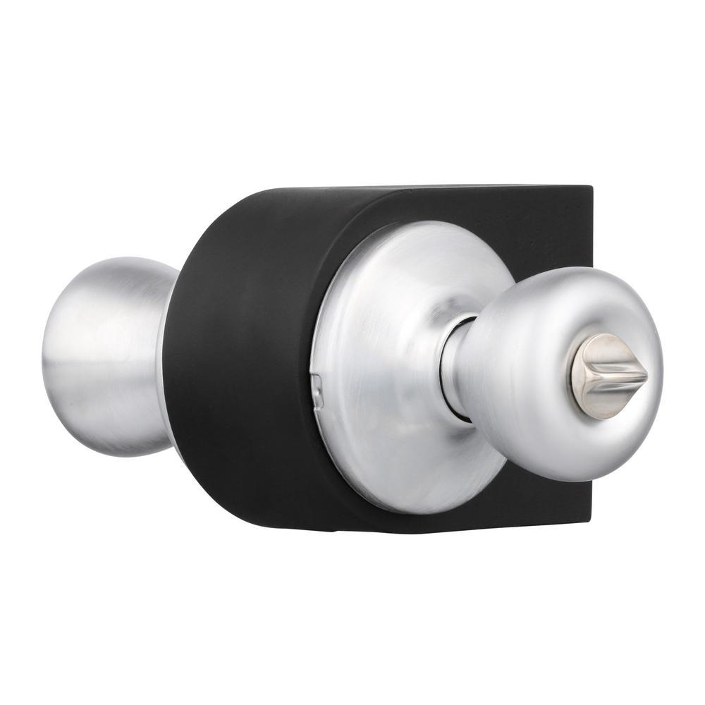 Tylo Satin Chrome Bed/Bath Door Knob - Super Arbor