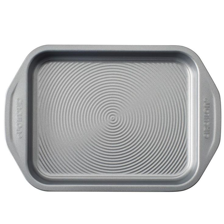 Total Bakeware Nonstick Toaster Oven and Personal Pizza Pan Baking Set, Gray, 4-Piece
