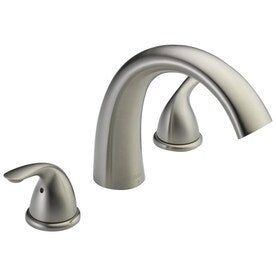 Delta 2-Handle Residential Deck Mount Roman Bathtub Faucet