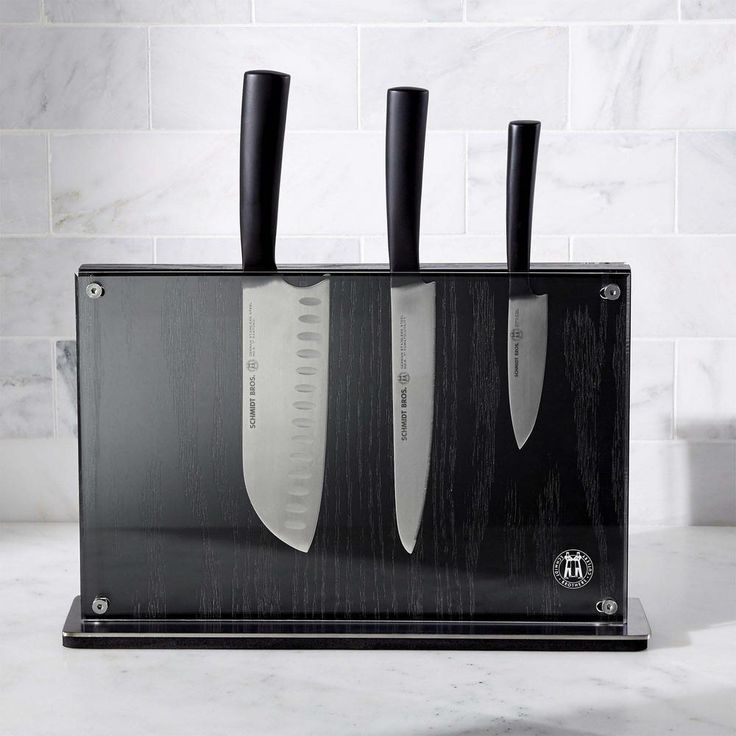 Cutlery Black Downtown Knife Block