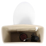2-pc. 1.28 GPF Single Flush Elongated Toilet with Patented Overflow Protection Technology in White with Seat - Super Arbor