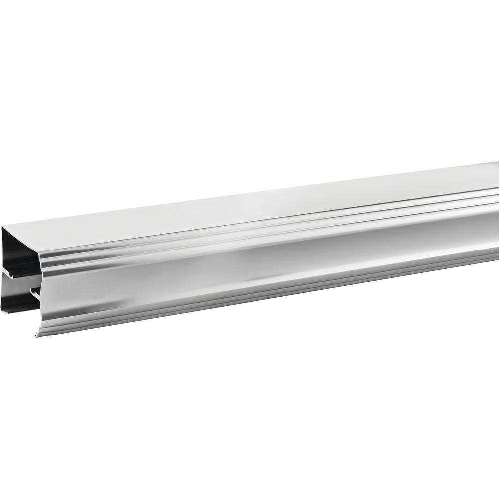 Simplicity 60 in. x 58-1/8 in. Semi-Frameless Traditional Sliding Bathtub Door in Chrome with Transition Glass - Super Arbor