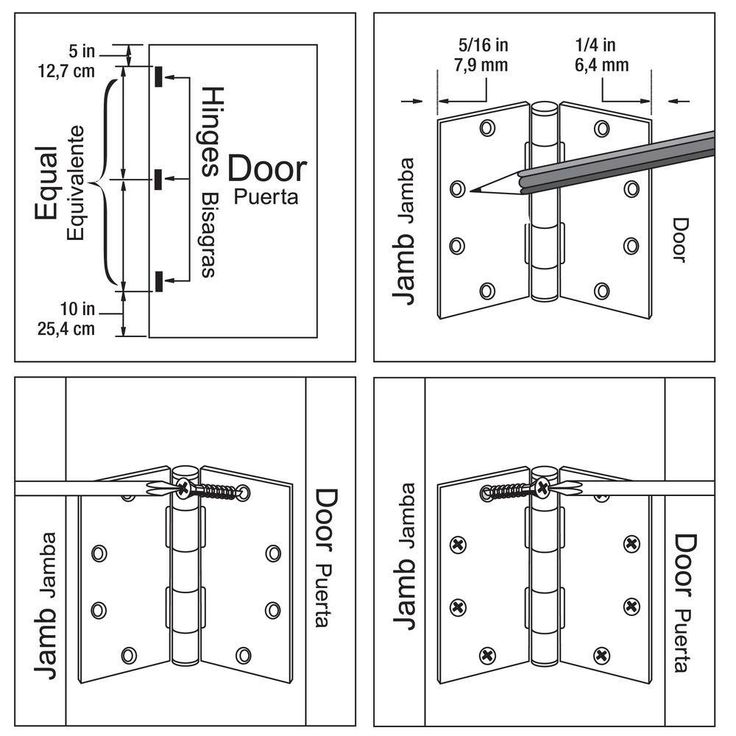 4-1/2 in. x 4-1/2 in. Satin Chrome Ball Bearing Door Hinge