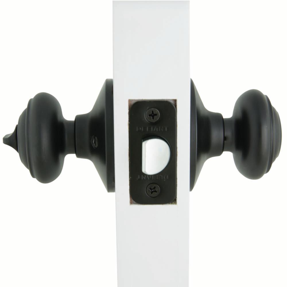 Madrid Matte Black Bed and Bath Door Knob - Super Arbor