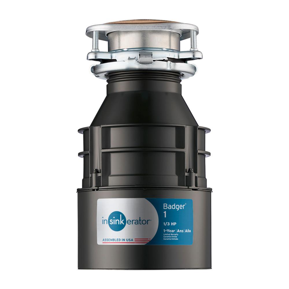 InSinkErator Badger 5 1/2 HP Continuous Feed Garbage Disposal with Power Cord - Super Arbor
