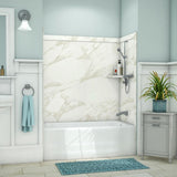 Elite 32 in. x 60 in. x 60 in. 9-Piece Easy Up Adhesive Tub Surround in Calypso - Super Arbor