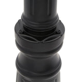 Suffolk 3-Light Matte Black Outdoor Surface-Mount Post Fixture