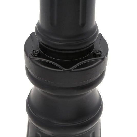 Suffolk 3-Light Matte Black Outdoor Surface-Mount Post Fixture