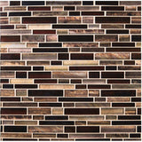MSI Artista Interlocking 12 in. x 12 in. x 8 mm Glossy Glass Mesh-Mounted Mosaic Wall Tile (10 sq. ft. / case)