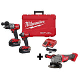 M18 FUEL 18-Volt Lithium-Ion Brushless Cordless Hammer Drill and Impact Driver Combo Kit (2-Tool) with Free FUEL Jigsaw - Super Arbor