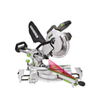 15-Amp 10 in. Sliding Compound Miter Saw with Laser, Electric Brake, Spindle Lock, Dust Bag, Wings and Blade - Super Arbor