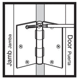 3-1/2 in. x 1/4 in. Radius Oil-Rubbed Bronze Door Hinge