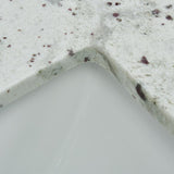 49 in. W x 22 in. D x .75 H Granite Vanity Top in Glacier White with White Basin - Super Arbor