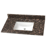 37 in. W x 22 in. D Stone Effects Vanity Top in Cold Fusion with White Sink - Super Arbor