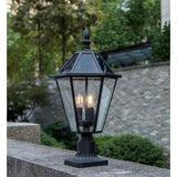 Coastal Milford 3-Light Outdoor Black Post Light