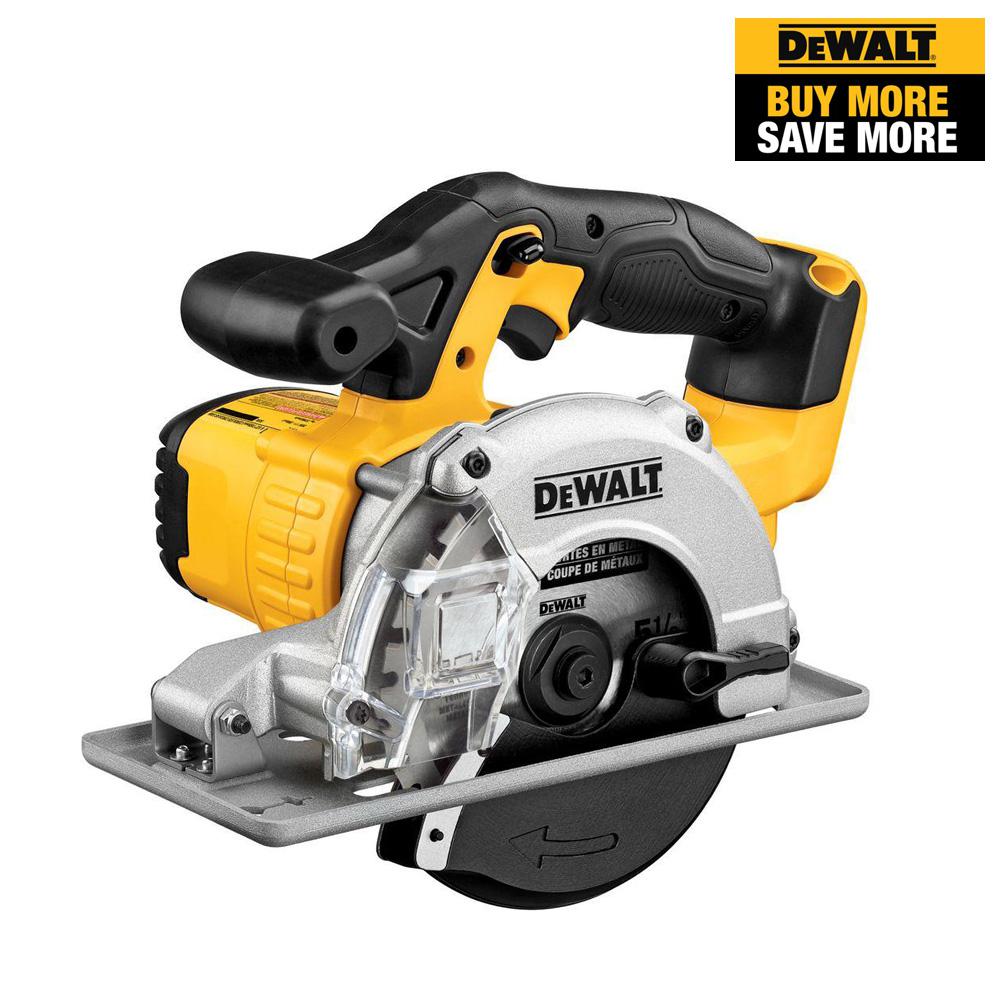 20-Volt MAX Lithium-Ion Cordless Metal Cutting Circular Saw Kit with (2) Batteries 5Ah, Charger and Case - Super Arbor