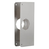 1-3/4 in. x 9 in. Thick Solid Brass Lock and Door Reinforcer, 2-1/8 in. Single Bore, 2-3/8 in. Backset - Super Arbor