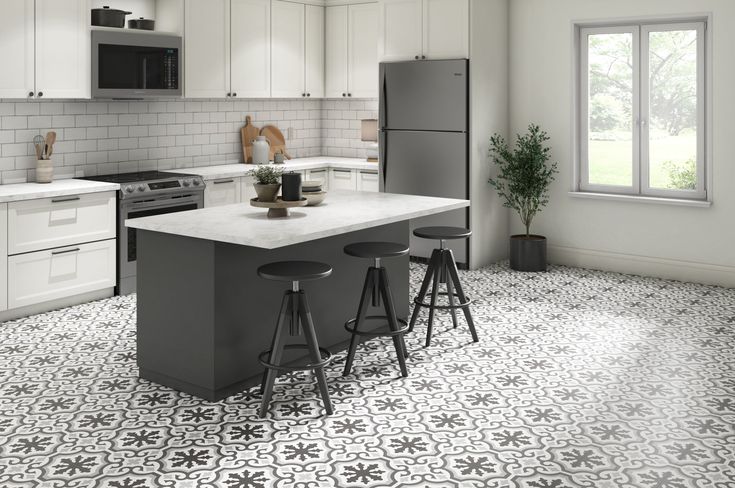 Style Selections Charlotte Deco 3-mil x 12-in W x 12-in L Water Resistant Peel and Stick Luxury Vinyl Tile Flooring