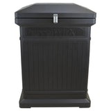ParceWirx Premium Vertical Architectural Graphite Delivery Drop Box Hinged Lid with Swinging Latch for Locking - Super Arbor