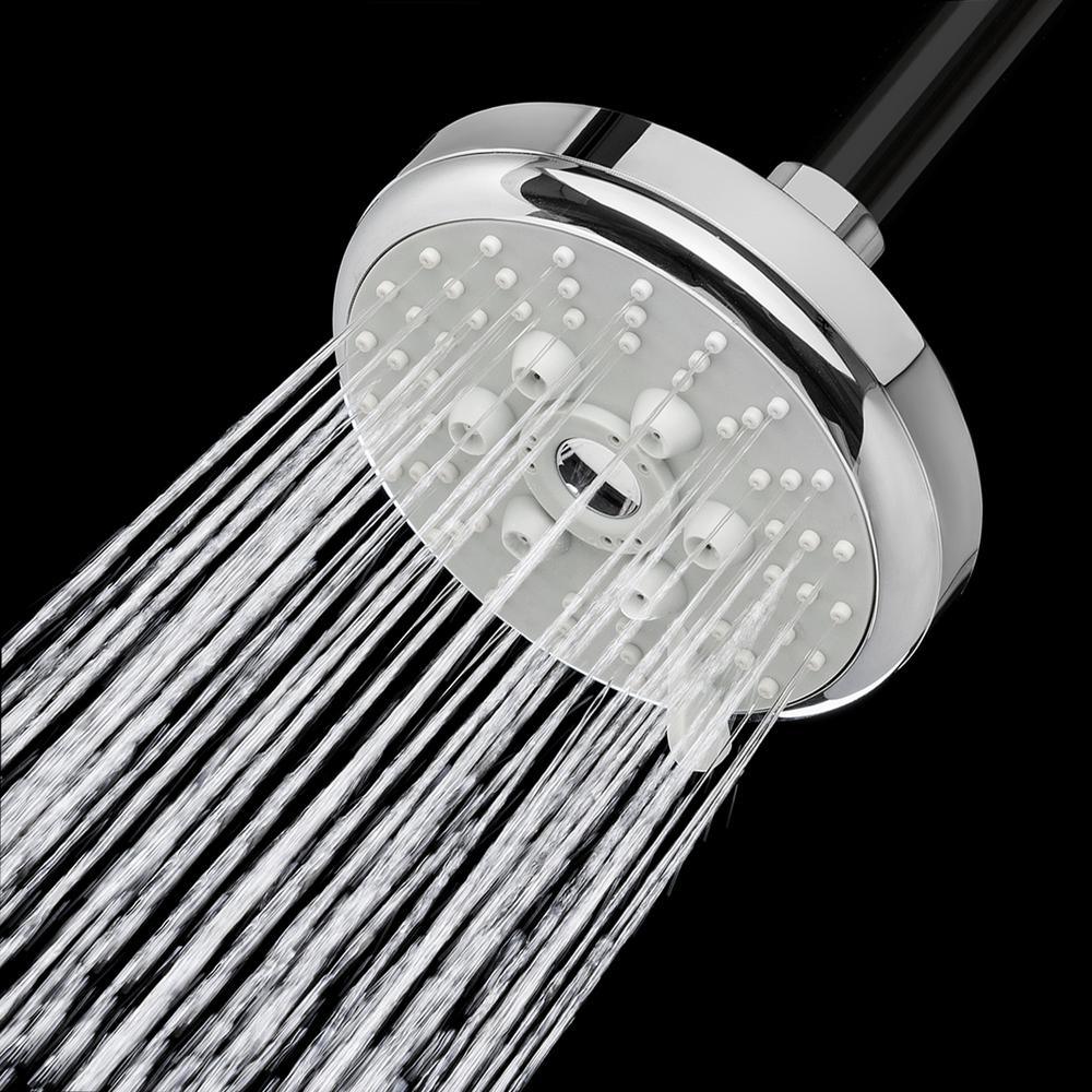 2-Spray 4.63 in. Single Wall Mount Body Spray Fixed Shower Head in Chrome - Super Arbor