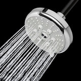 2-Spray 4.63 in. Single Wall Mount Body Spray Fixed Shower Head in Chrome - Super Arbor