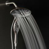 4-Spray 11 in. Oval Dual Showerhead and Handheld Showerhead in Oil-Rubbed Bronze