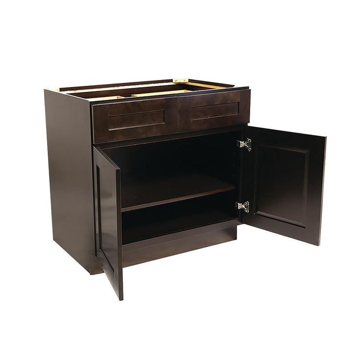 Brookings Plywood Ready to Assemble Shaker 48x34.5x24 in. 2-Door 2-Drawer Base Kitchen Cabinet in White
