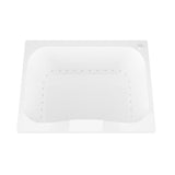 Rhode 5 ft. Rectangular Drop-in Air Bath Tub in White - Super Arbor