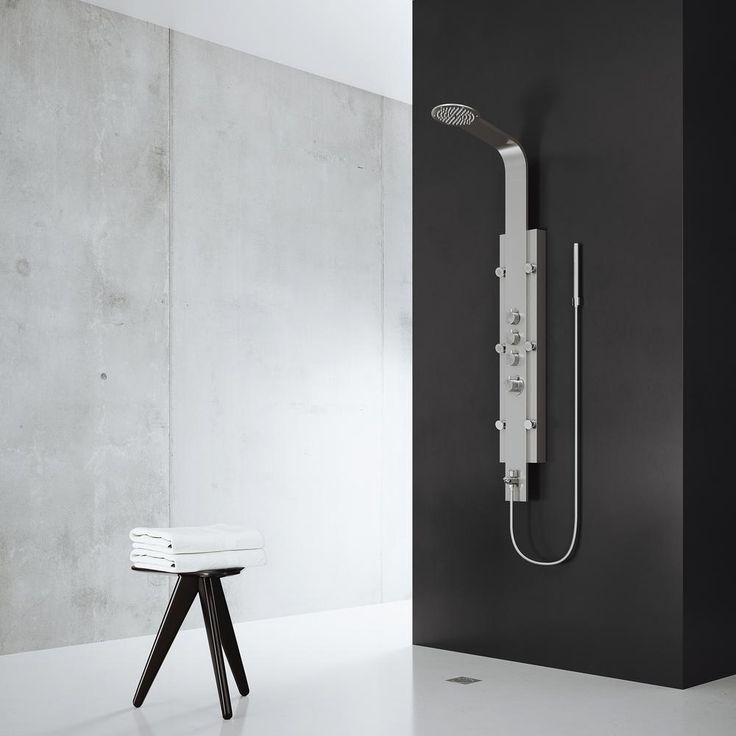 Mateo 59.5 in. 6-Jet High Pressure Shower Panel System with Rainhead Fixed Handheld Dual Shower in Stainless Steel