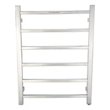 Charles Series 6-Bar Stainless Steel Wall Mounted Electric Towel Warmer Rack in Brushed Nickel - Super Arbor