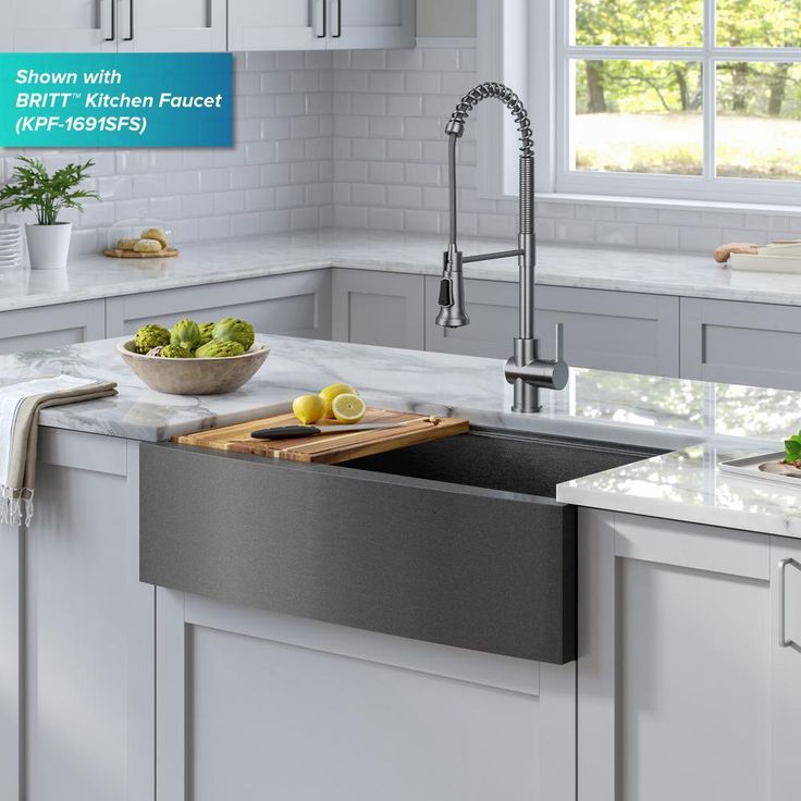 Gunmetal 32.88 in. Stainless Steel 16-Gauge PVD Single Bowl Farmhouse Apron Workstation Kitchen Sink with Accessories