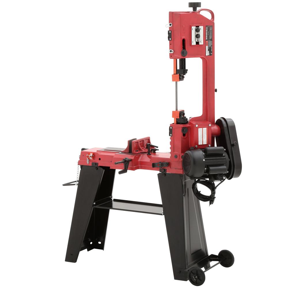 5 Amp 4.5 in. Stationary Metal Cutting Band Saw with Stand - Super Arbor