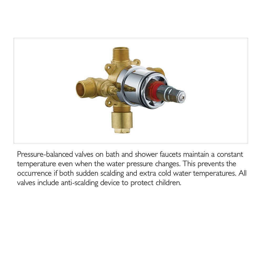 Eastport Single-Handle 1-Spray Tub and Shower Faucet in Satin Nickel (Valve Included) - Super Arbor
