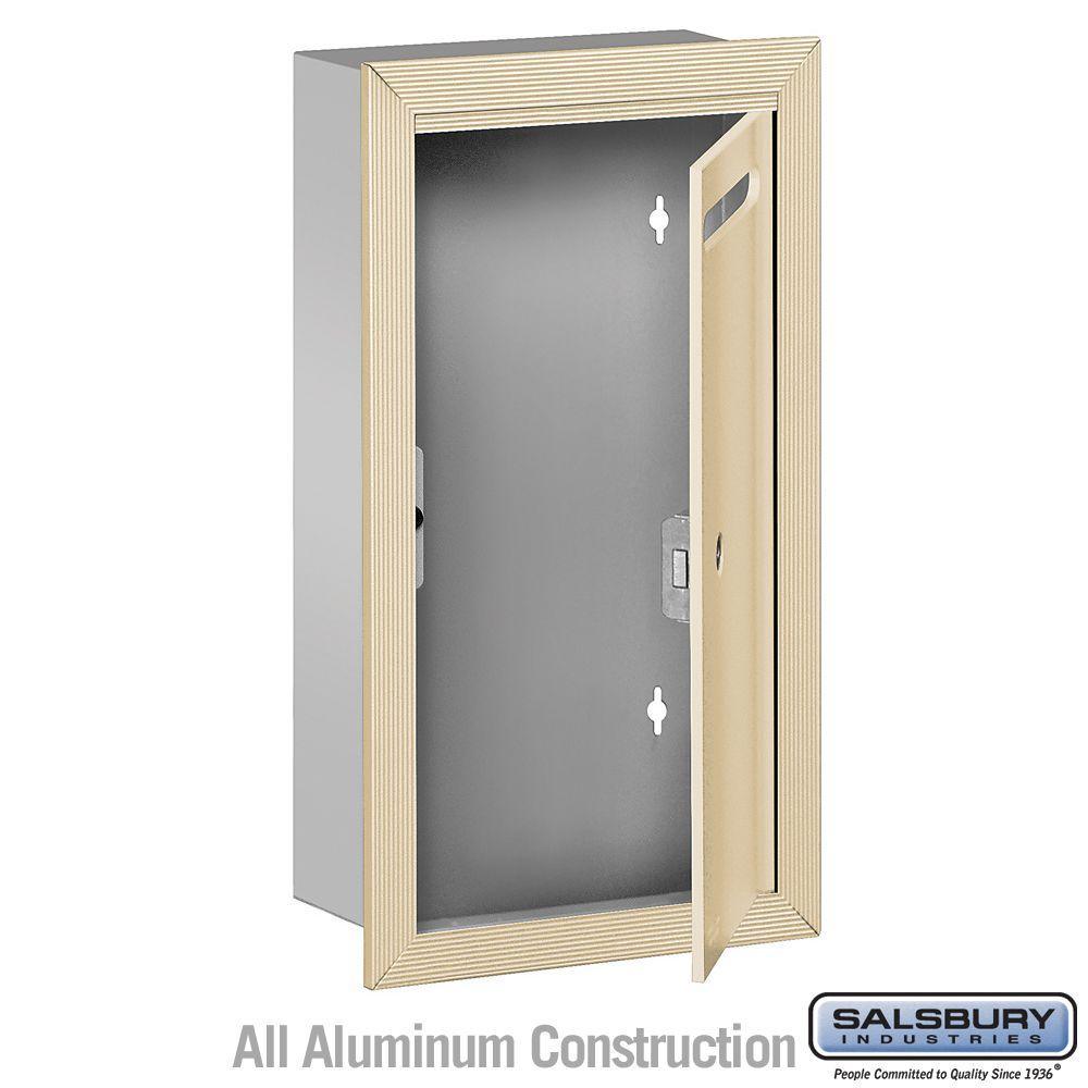 2260 Series Sandstone Slim Recessed-Mounted Private Letter Box with Commercial Lock - Super Arbor