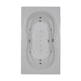 72 in. Acrylic Rectangular Drop-in Combination Bathtub in White - Super Arbor