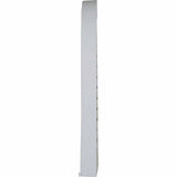 18 in. x 24 in. Round Top Primed Polyurethane Paintable Gable Louver Vent - Super Arbor