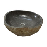 Eden Bath Natural Galet Nobu Boulder Sink with Thin Lip